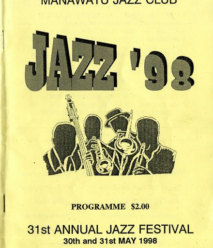 Manawatū Jazz Festival programme, 1998