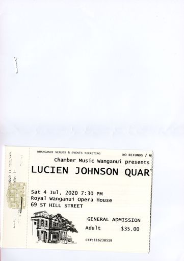 Concert Ticket - Lucien Johnson Quartet - 2