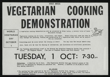 Vegetarian cooking poster - Resource cover image