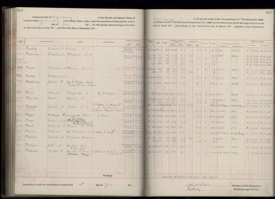 Rate book, 1912-1913 - 2021Pa_PNC2-23-2-V20_034001-0105