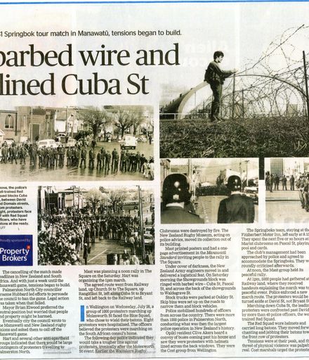 Back Issues: When barbed wire and batons lined Cuba St