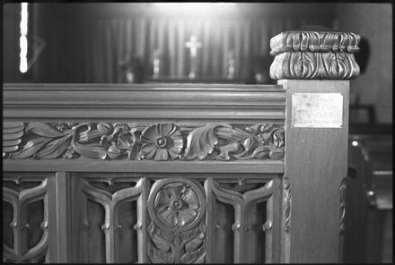 Choir pews of All Saints Church, church Street