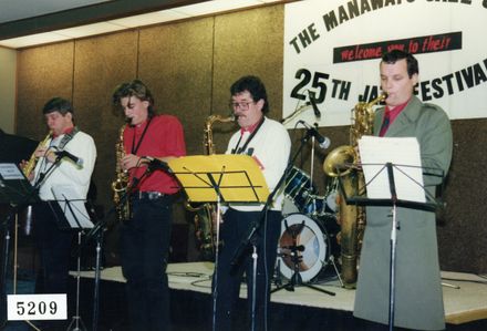 Group performing at 25th Manawatu Jazz Festival