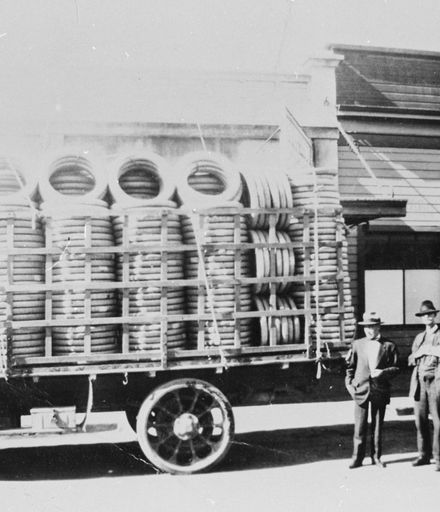 Tyres on truck for delivery, George Street