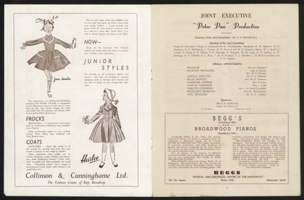 Peter Pan Programme, Palmerston North Opera House2