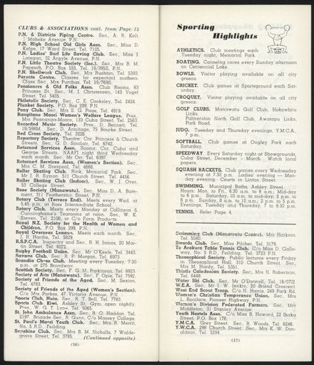 Visitors Guide Palmerston North and Feilding: March 1961 - 10