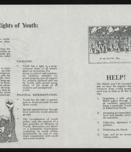 Youth march pamphlet - inside