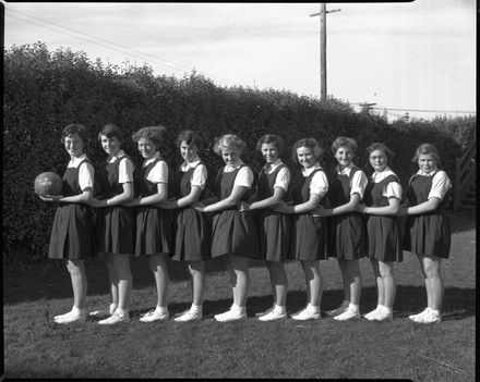D Netball Team, Palmerston North Technical High School
