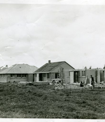 State houses under construction