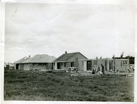 State houses under construction