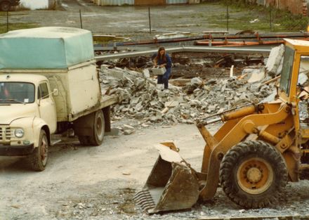 Woman working on Construction Site