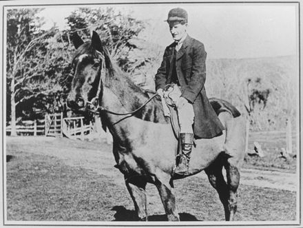 Mr Frank Gilligan on his horse 'Lupette'