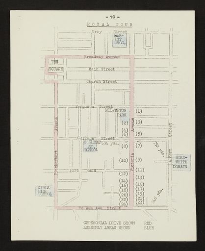 Schedule of Instructions and Details of Assembly for School Children for Royal Visit, 1954 11