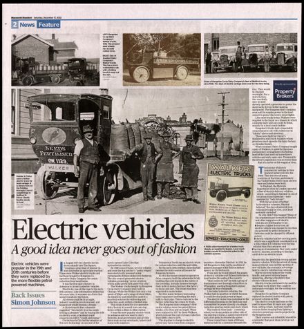 Back Issues:  Electric vehicles: A good idea never goes out of fashion