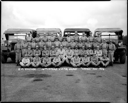 B. Platoon, Royal New Zealand Army Service Corp, 14th Intake, Central District Training Depot, Linton