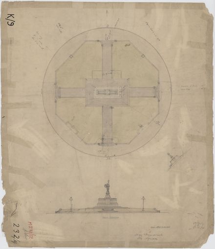 Plans for the war memorial