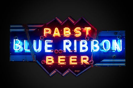 Pabst Blue Ribbon Beer Neon
