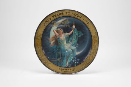 New Life Beer Round Tin Sign