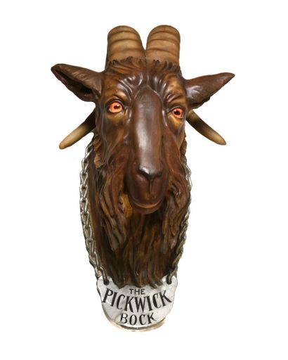 Pickwick Bock Goat Chalk Head with Lighted Eyes