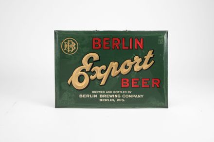 Berlin Export Beer Celluloid TOC Sign
