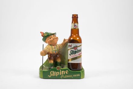 Alpine Pilsner Beer Chalk & Bottle