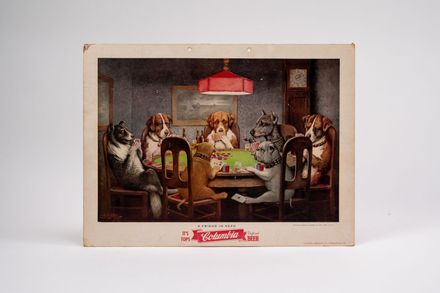 Columbia Beer Dog Poker Cardboard Sign - Resource cover image