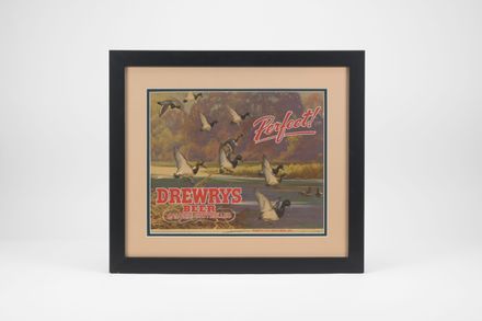 Drewrys Mallards "Perfect" Cardboard Sign