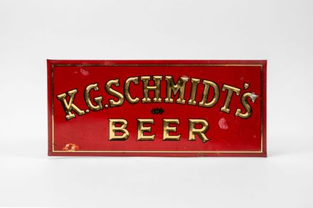 K. G. Schmidt's Beer TOC Sign
