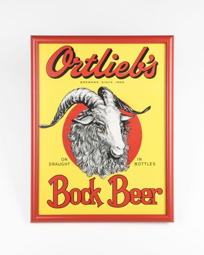 Ortlieb's Bock Beer Sign