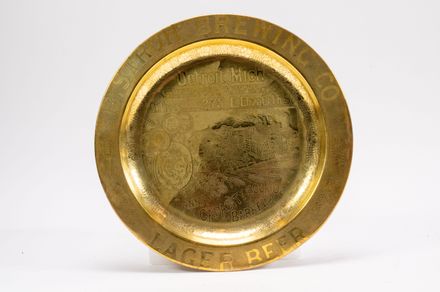 B. Stroh Brewing Co. Lager Beer Brass Tray - Resource cover image