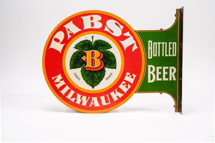 Pabst Bottled Beer Flange Sign