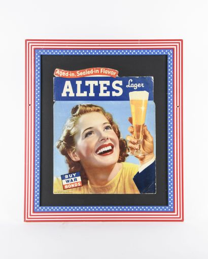 Altes "Buy War Bonds" Cardboard Sign