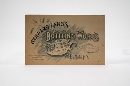Lang's Pure Beer Trading Card