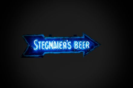 Stegmaier's Beer Arrow Neon Sign