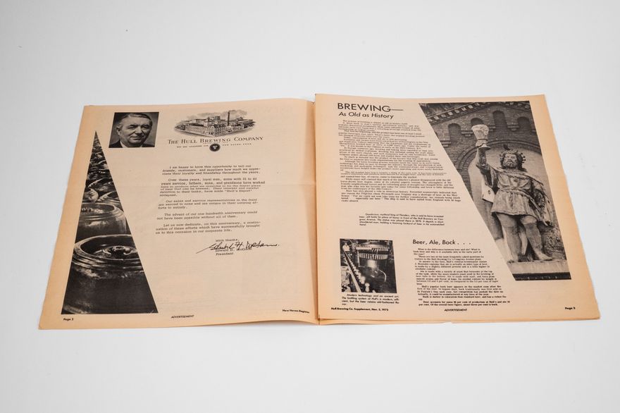 Hull Brewery Co. 1972 Newspaper Ad