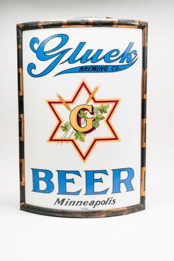 Gluek's Vitrolite Corner Sign