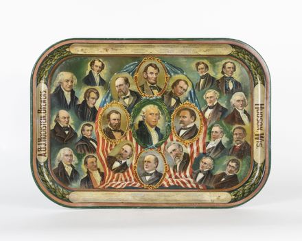 A. & J. Hochstein Tray with 24 Presidents