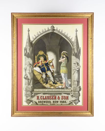 H. Clausen & Son Brewers King Sign