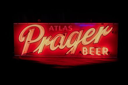 Atlas Prager Beer Neon Sign