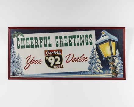 Oertels '92 Beer Holiday Sign