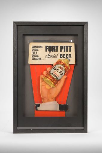 Fort Pitt Special Beer Cardboard Sign