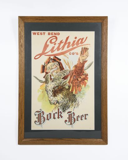West Bend Lithia Bock Beer Poster