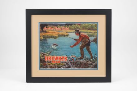 Drewrys Dam Fishing Cardboard Sign