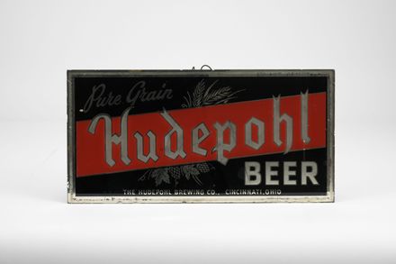 "Pure Grain" Hudepohl Beer ROG Sign
