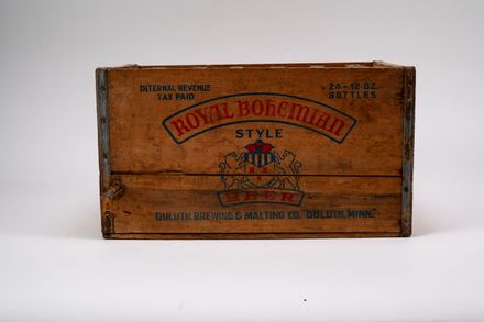 Royal Bohemian Beer Wooden Crate & 24 Bottles