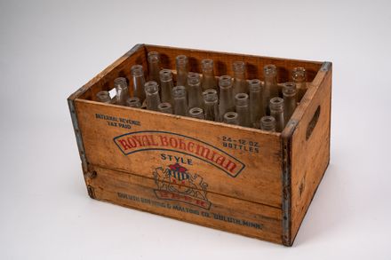 Royal Bohemian Beer Wooden Crate & 24 Bottles