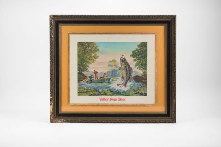 Valley Forge Fishing Cardboard Sign