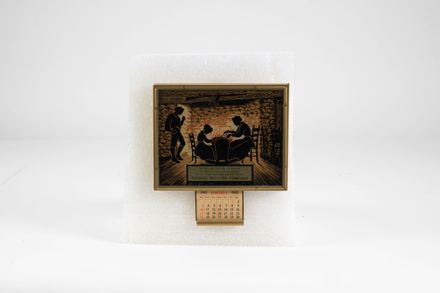 Phoenix Fireplace Silhouette 1943 ROG Calendar