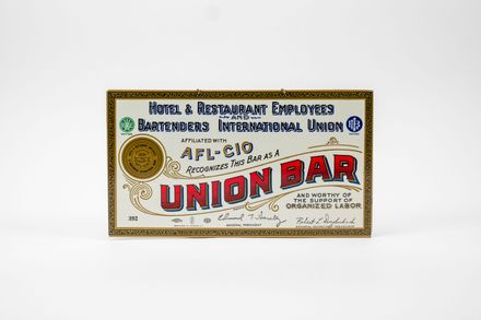 Union Bar TOC Sign (AFL-CIO)