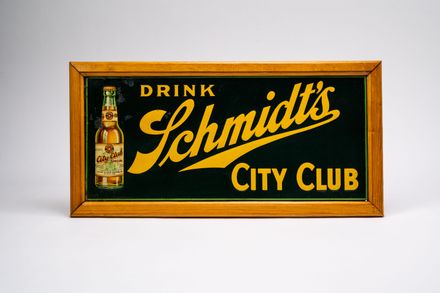 Drink Schmidt's City Club Tin Sign